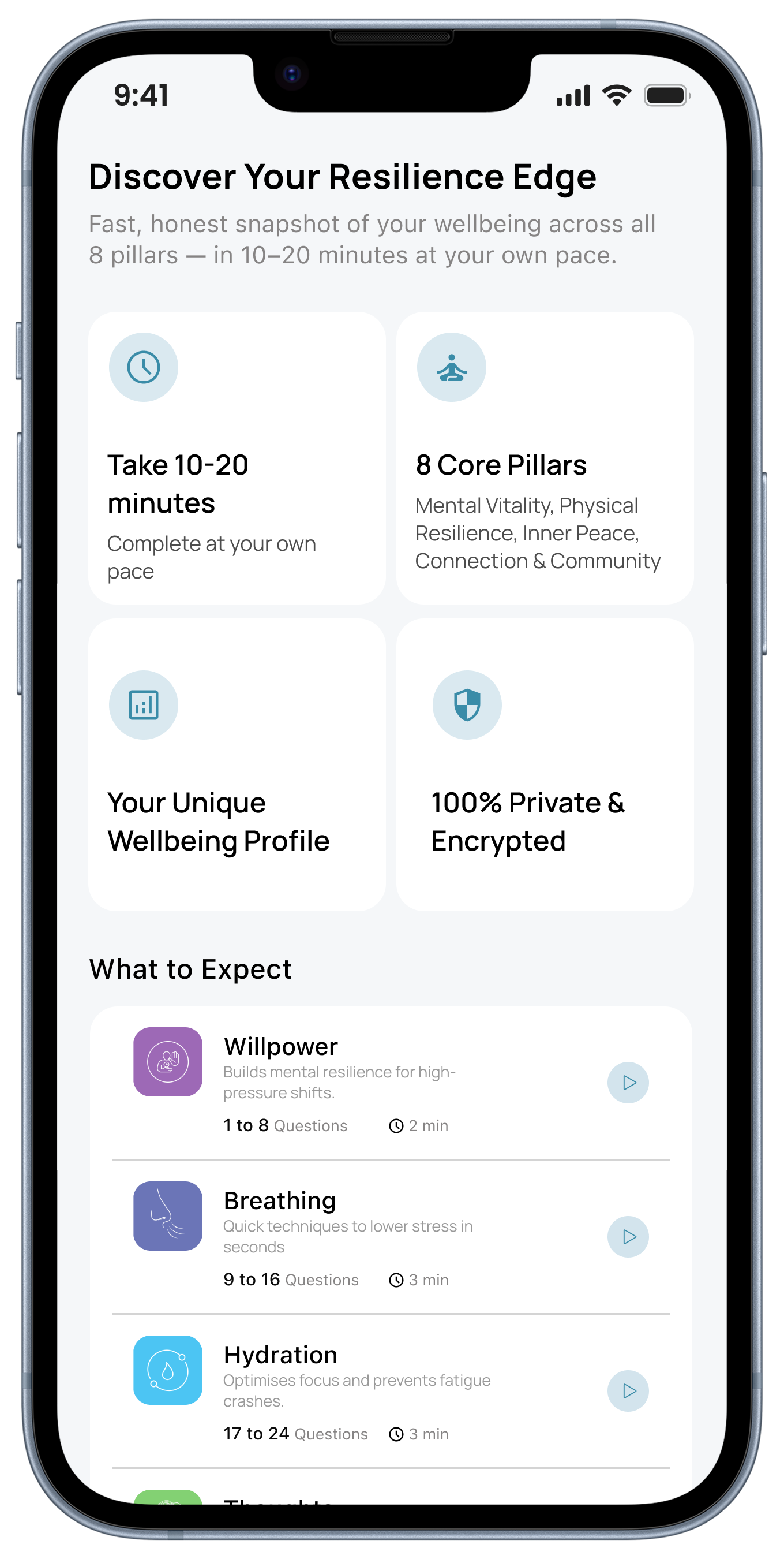 Role-Based Plans app screen